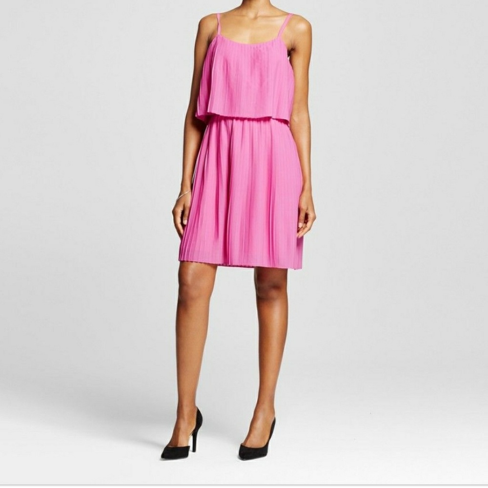 Merona Pink Pleated Dress Size XL